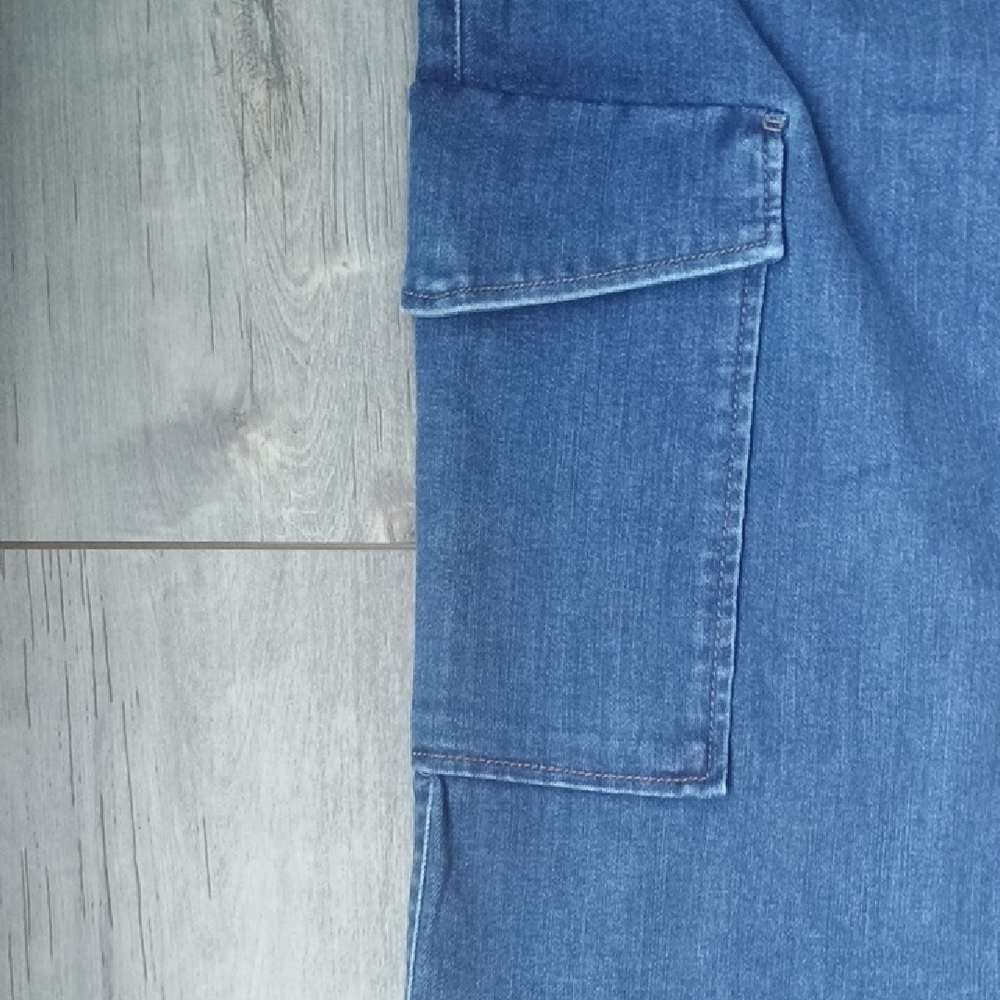 Democracy Blue Denim Cargo Skirt New With Tags - Picture 3 of 9